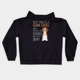 Proud Parents of Gun Dog Pet Lover Kids Hoodie